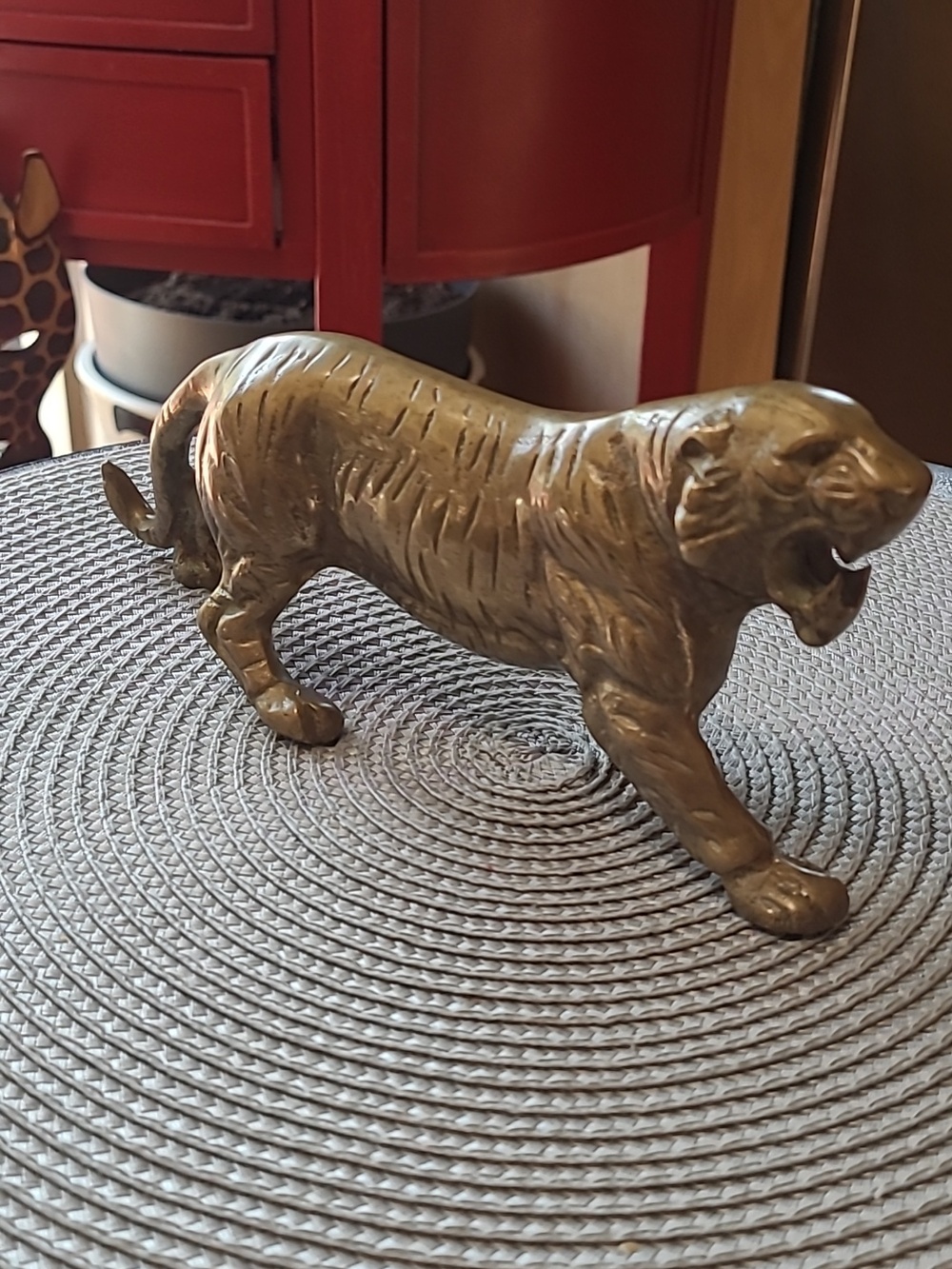 VTG Metal Lion Sculpture